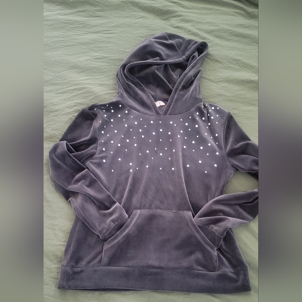 Juicy Couture black velvet pullover